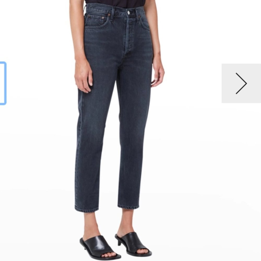 AGOLDE Riley High Rise Straight Crop